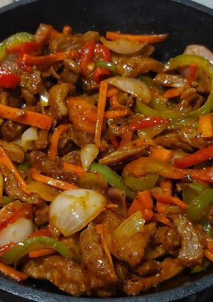 インド中華のビーフシズリング-レシピのメイン写真