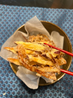 超簡単!さつま芋と玉ねぎのかき揚げ-レシピのメイン写真