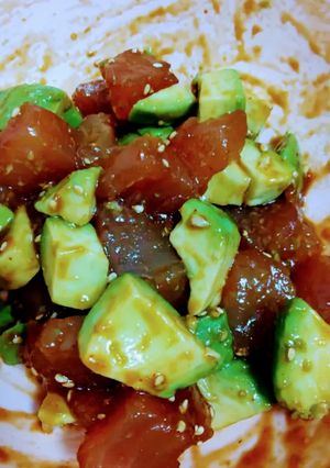 漬けマグロとアボカドの和え物＊ポキ丼にも-レシピのメイン写真