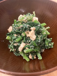 春菊の豆腐味噌和え-レシピのメイン写真