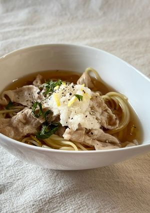 豚肉と柑橘のサッパリ❗️冷製パスタ-レシピのメイン写真