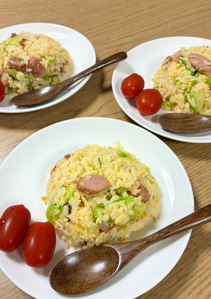 キャベツとウインナーの炒飯-レシピのメイン写真