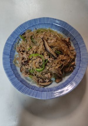 春雨と豚ひき肉の炒め煮-レシピのメイン写真
