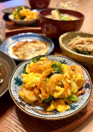 海老玉キムチ炒め-レシピのメイン写真