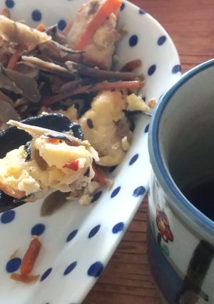 ひじきときんぴらの和風パンプディング-レシピのメイン写真