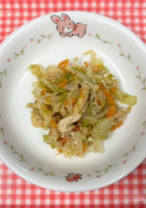 [保育園幼児食]キャベツの胡麻和え-レシピのメイン写真