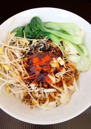 ほうとうで作る簡単油溌麺 中華式油そば-レシピのメイン写真
