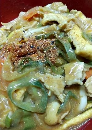 濃厚かつお出汁のカレーうどん　一人前-レシピのメイン写真
