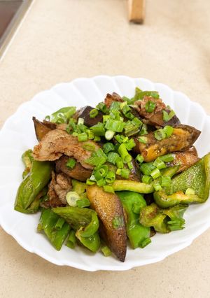 なすと豚バラとピーマンのさっぱり醤油炒め-レシピのメイン写真