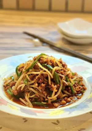 簡単節約‼️もやしとひき肉炒め🍚-レシピのメイン写真