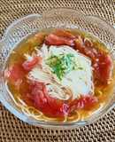 冷凍トマトで ぶっかけ素麺つゆ