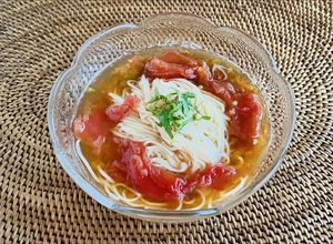 冷凍トマトで ぶっかけ素麺つゆ-レシピのメイン写真