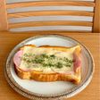 甘くない ハムとチーズのフレンチトースト