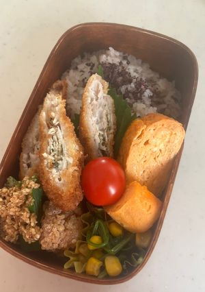 息子弁当179豚肉ロールカツ-レシピのメイン写真