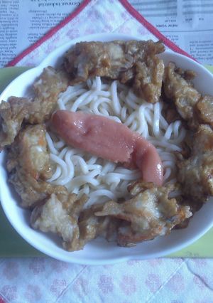 醤油うどん風冷やしうどんV112加賀揚げ-レシピのメイン写真