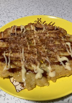 木綿豆腐とたこ焼き粉のお好み焼き風-レシピのメイン写真