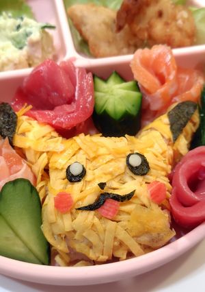 お祝いに♪ピカチュウちらし寿司-レシピのメイン写真