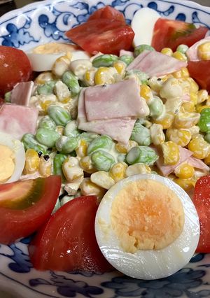 剥き枝豆とコーンのサラダ-レシピのメイン写真