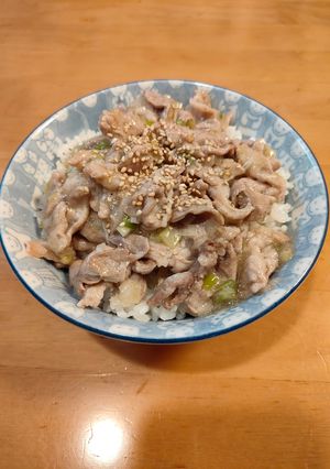 ネギ塩豚丼-レシピのメイン写真