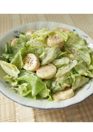 予想を上回るよ～♪レタスとバナナのサラダ-レシピのメイン写真