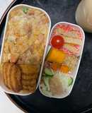 レンジ簡単中華風ヤンニョム味炒飯弁当