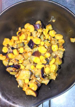 ナスとコーンのごま味噌焼き-レシピのメイン写真