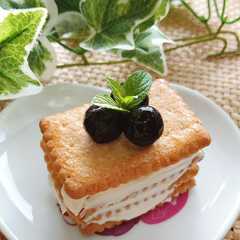 รูปของ ゼラチンなし♪簡単！レアチーズケーキ