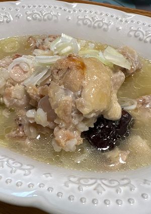 圧力鍋で作る簡単、とろ〜り美味しい参鶏湯♪-レシピのメイン写真