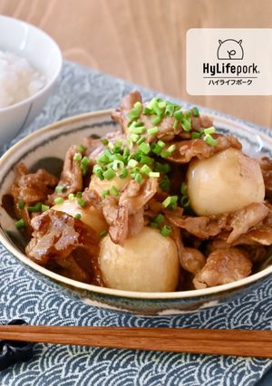 コク旨!豚肉と里芋の照り焼き-レシピのメイン写真