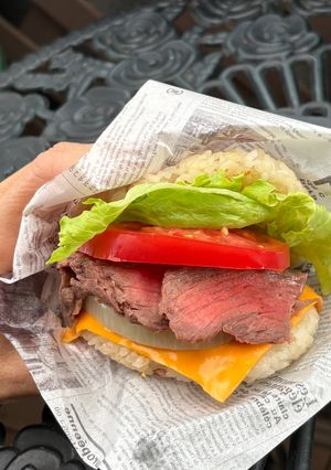 ポリCOOK『ステーキライスバーガー』-レシピのメイン写真