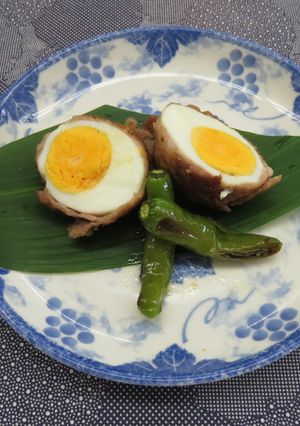 ゆで卵の照り焼き肉巻き by 草津市-レシピのメイン写真