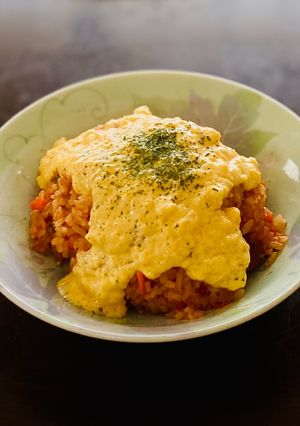 ワンボールレンジ、ケチャップライス！-レシピのメイン写真