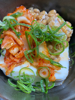 納豆とキムチと豆腐のサラダ-レシピのメイン写真