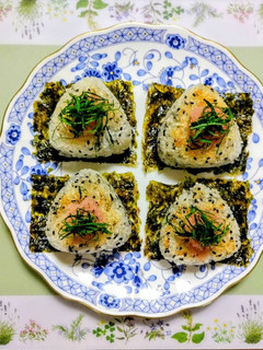 明太子のせ焼おにぎり-レシピのメイン写真