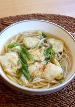 【材料3つ】葱と松山あげのうどん-レシピのメイン写真