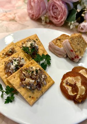 コプリーヌとクリームチーズのカナッペ-レシピのメイン写真