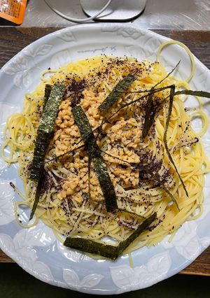 超簡単！匂い消す。ゆかり納豆の冷製パスタ-レシピのメイン写真