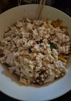 ササミと豆腐の玉ねぎポン酢の中華麺-レシピのメイン写真