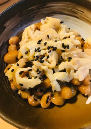 毎日の納豆●鶏皮の湯引き風-レシピのメイン写真