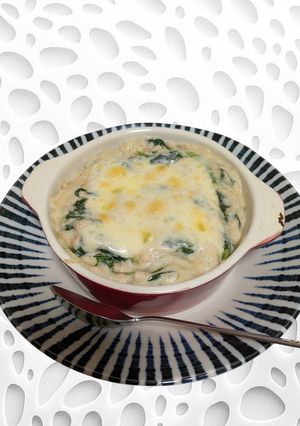 ツナとホウレン草の白ごはんグラタン☆-レシピのメイン写真