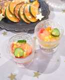 ぷるんと涼やか夏野菜とえびのジュレサラダ