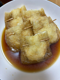 鶏挽肉油揚げ詰め煮-レシピのメイン写真