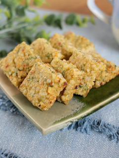 にんじんととうもろこしの焼きおにぎり-レシピのメイン写真
