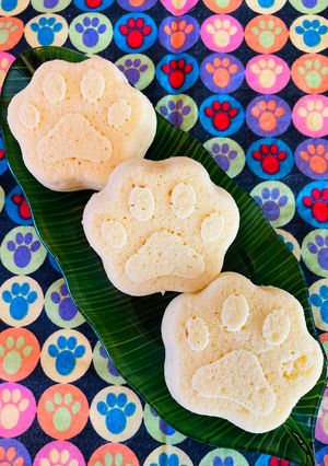 離乳食後期から●にゃんこのおてて蒸しパン-レシピのメイン写真