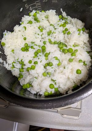 簡単グリンピースご飯-レシピのメイン写真