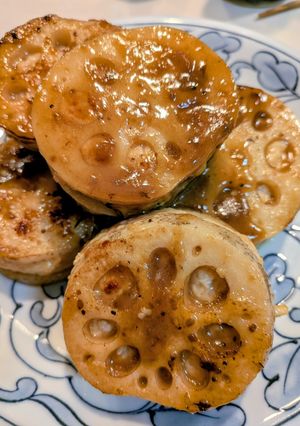 手抜き！蓮根のハサミ焼き-レシピのメイン写真