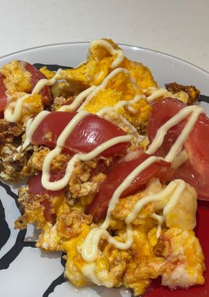 トマト卵チーズ炒め-レシピのメイン写真