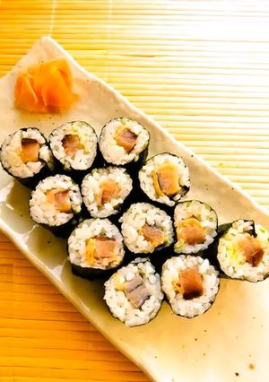 ☺大人の細巻き寿司♡簡単♪ガリさば巻き☺-レシピのメイン写真