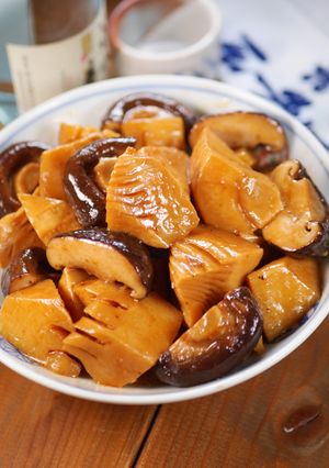 たけのこと椎茸の♪甘辛～い中華風うま煮🤭-レシピのメイン写真