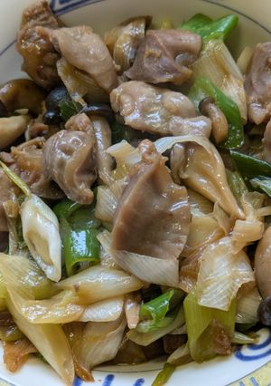 砂肝としめじのオイスターソース煮-レシピのメイン写真